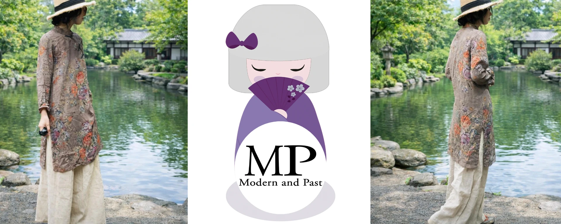 Robe asiatique ethnique en coton