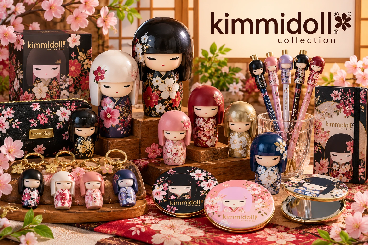 Kimmidoll Collection figurines Kokeshi et accessoires japonais - Modern and Past