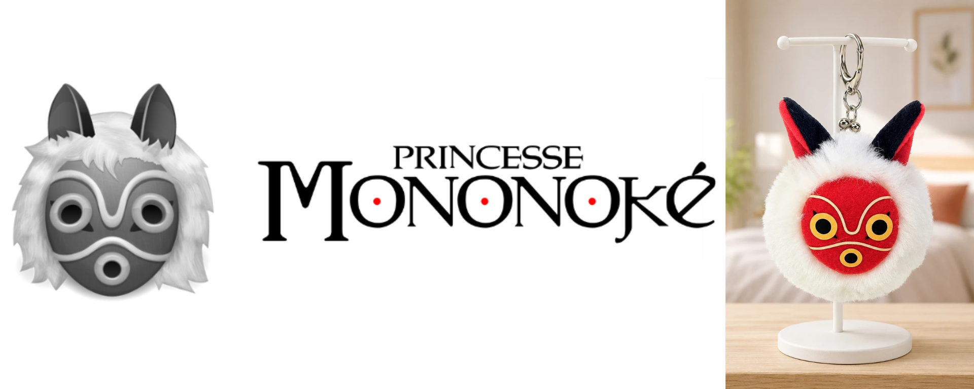 Porte-monnaie Princesse Mononoké officiel Studio Ghibli chez Modern and Past