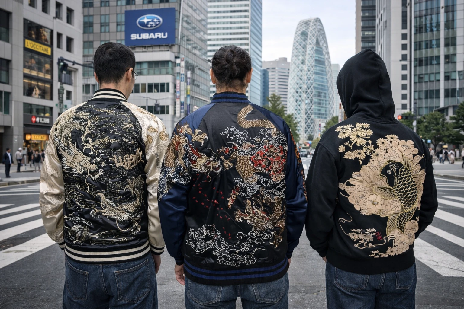 Sweat à capuche japonais Hoodies Japonais Brodés - Sukajan unisexe