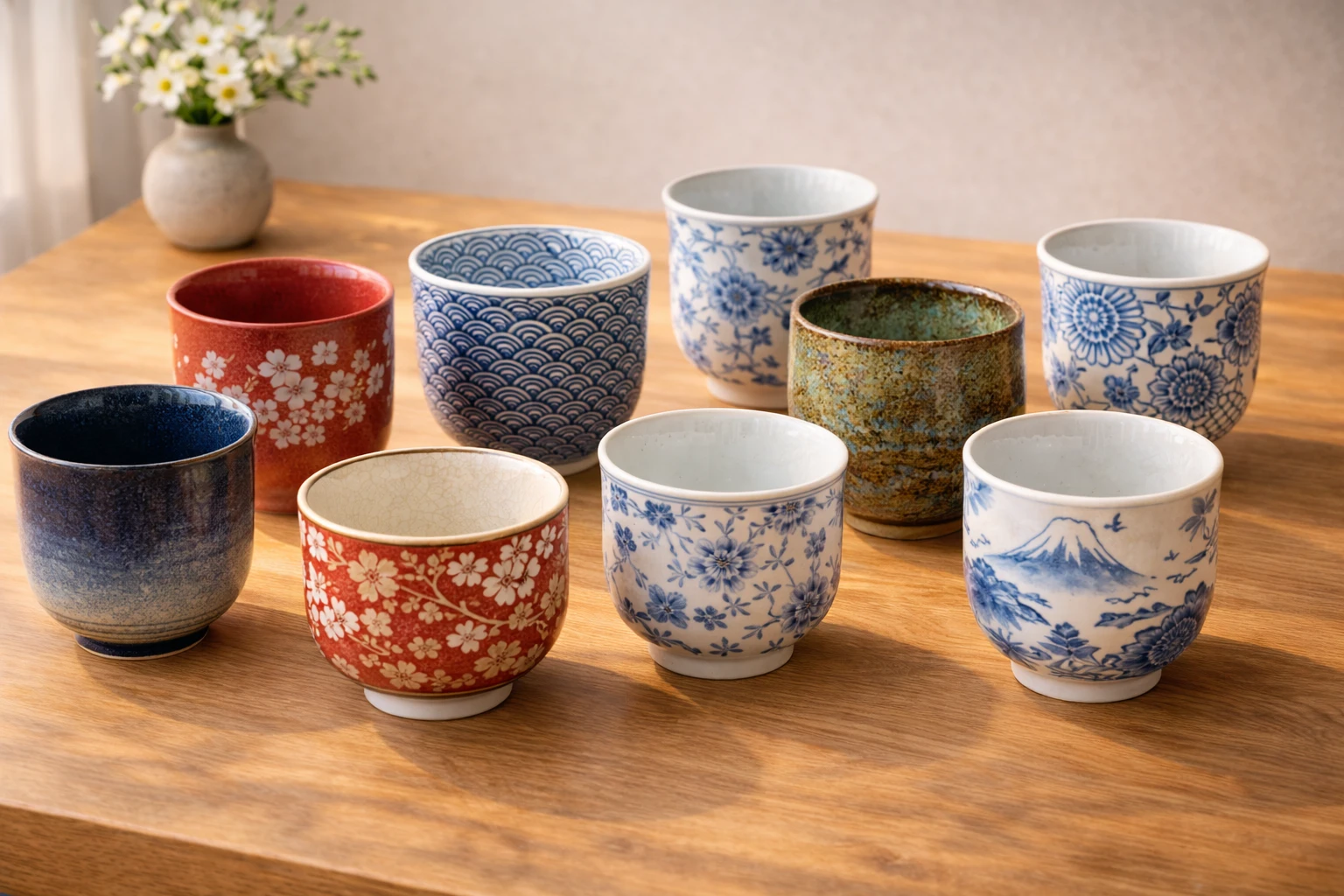 Découvrez nos tasses japonaises uniques et élégantes fabriquées au Japon. Parfaits pour le thé, le café ou toute autre boisson. Designs inspirés du Japon.