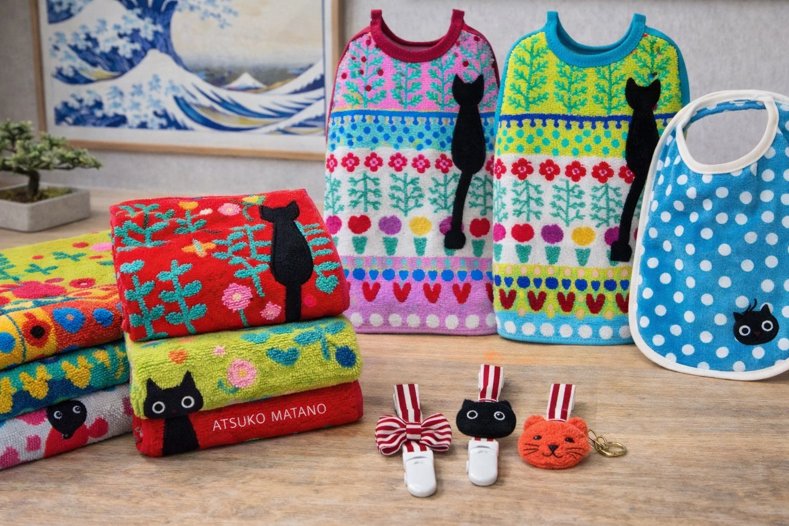 Essuie-mains, serviettes de bains, torchons, en coton