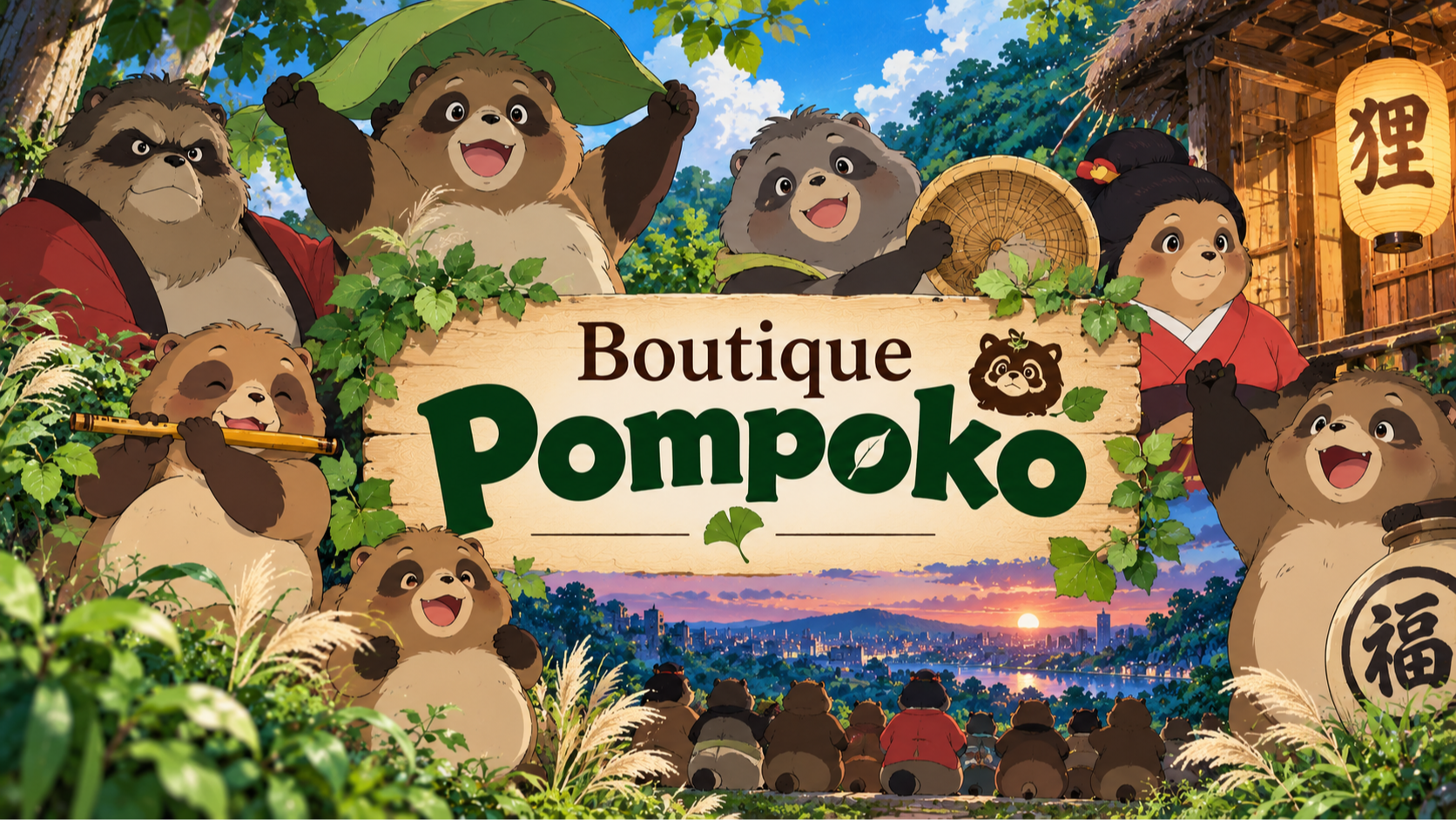 Boutique Pompoko Studio Ghibli – Modern and Past
