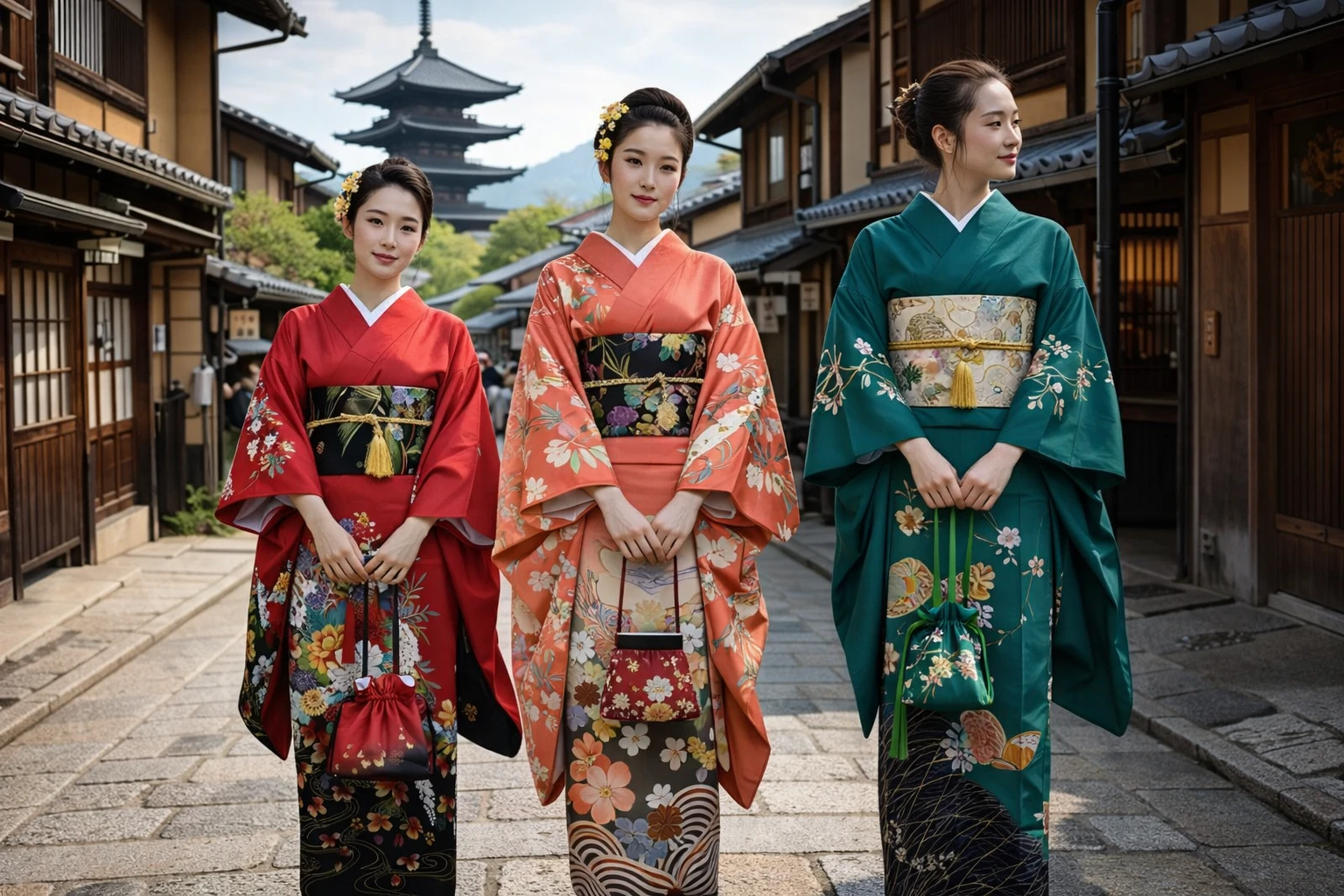 Kimonos traditionnels japonais pour Femme