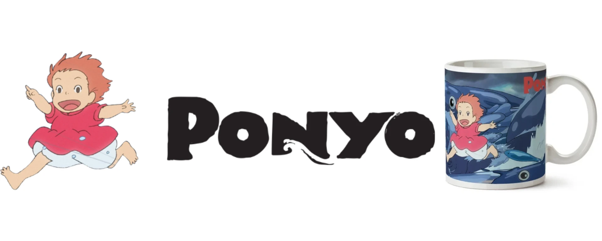 Mugs Ponyo sur la falaise officiels Studio Ghibli - Modern and Past