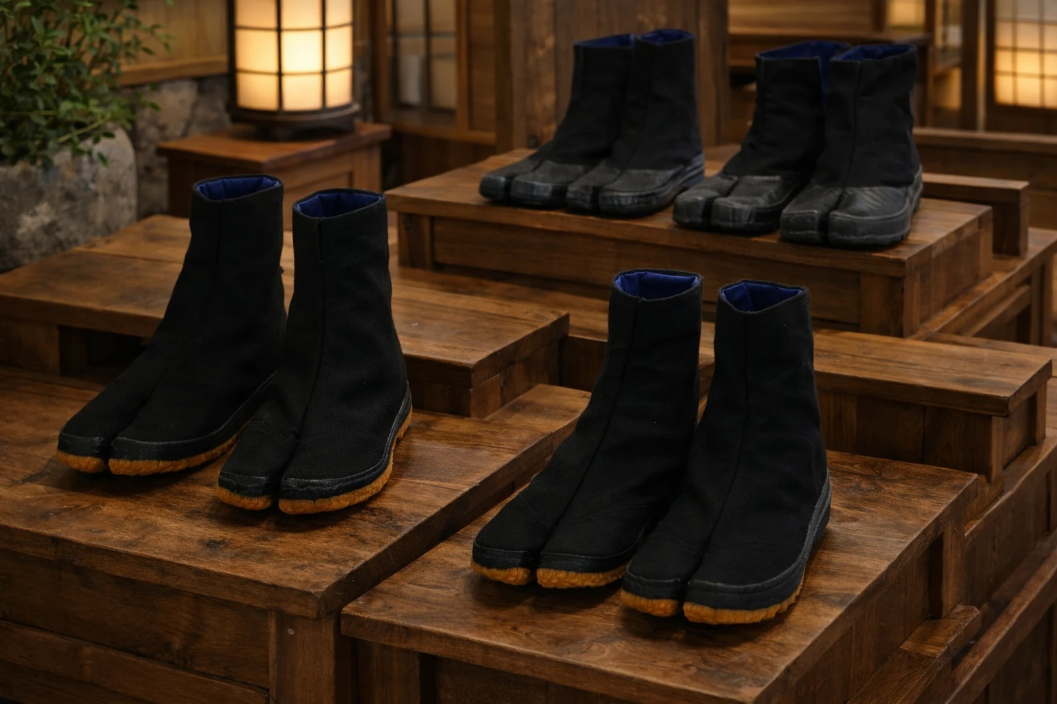 Bottes confortables et polyvalentes à doigts séparés.