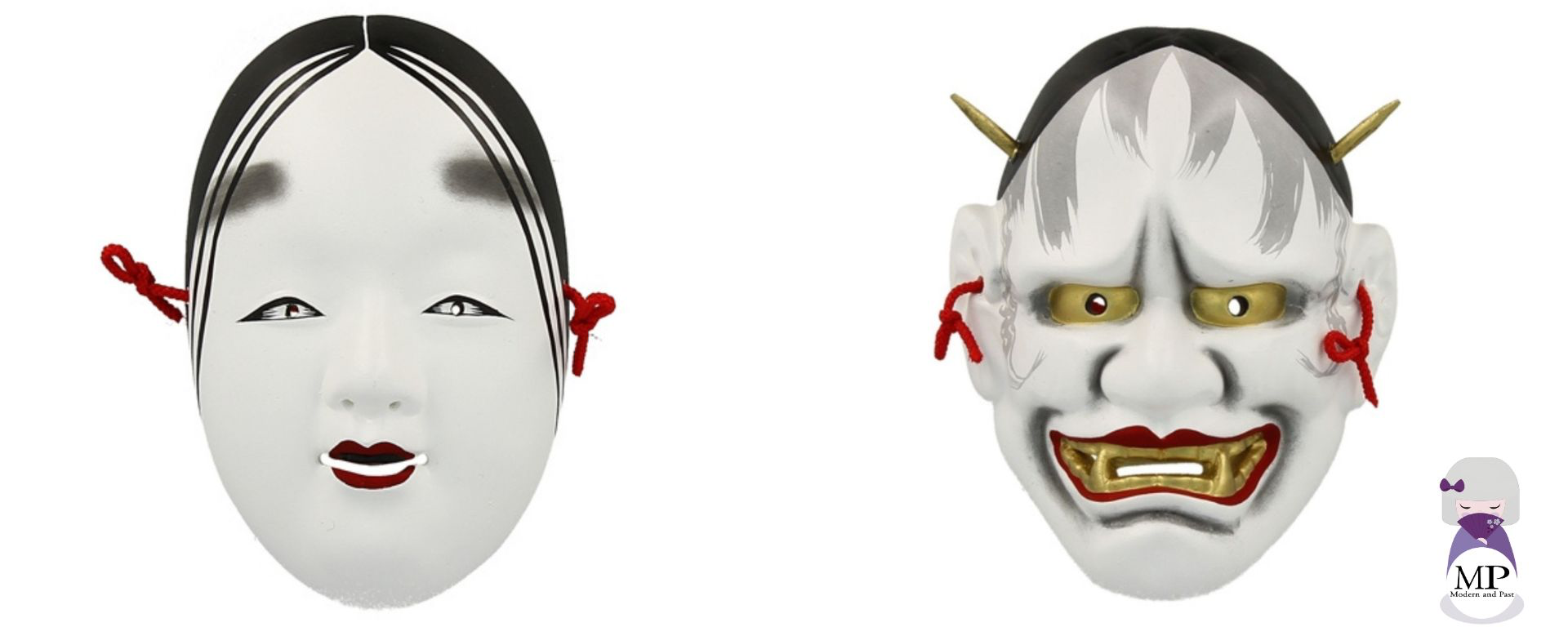Masques japonais traditionnels et masque Hannya - Modern and Past