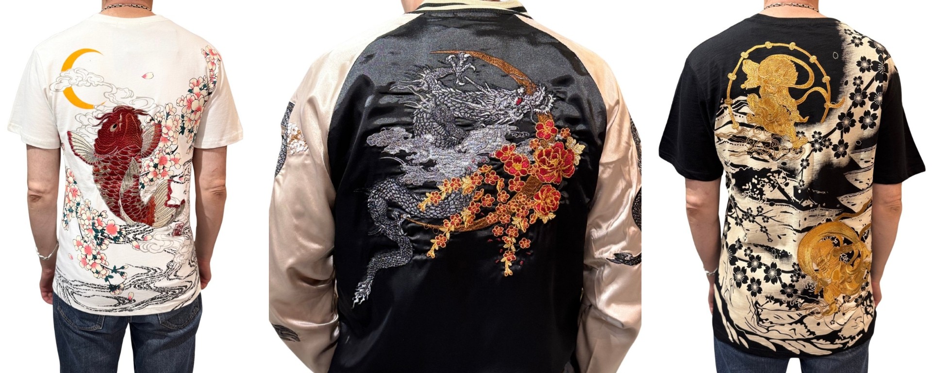 Découvrez l’histoire des vestes Sukajan et des t-shirts brodés japonais. Un style unique alliant tradition, modernité et élégance.