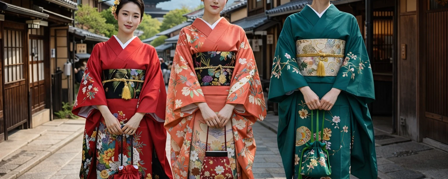 Kimono japonais femme traditionnel - Modern and Past