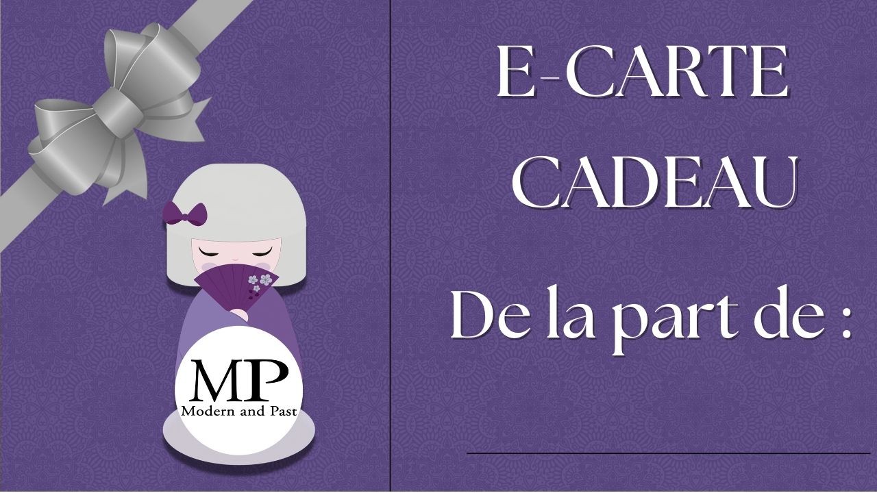 Carte Cadeau de la boutique japonaise Modern and Past à Brest