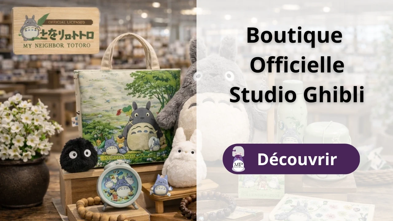 Produits officiels Studio Ghibli Totoro Chihiro Mononoké disponibles chez Modern and Past