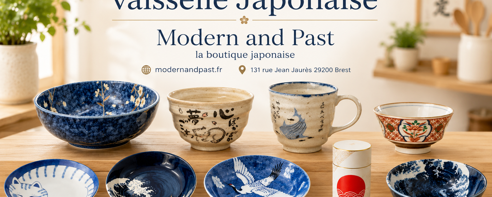 Nouveautés de vaisselle japonaise et boîtes à thé chez Modern and Past