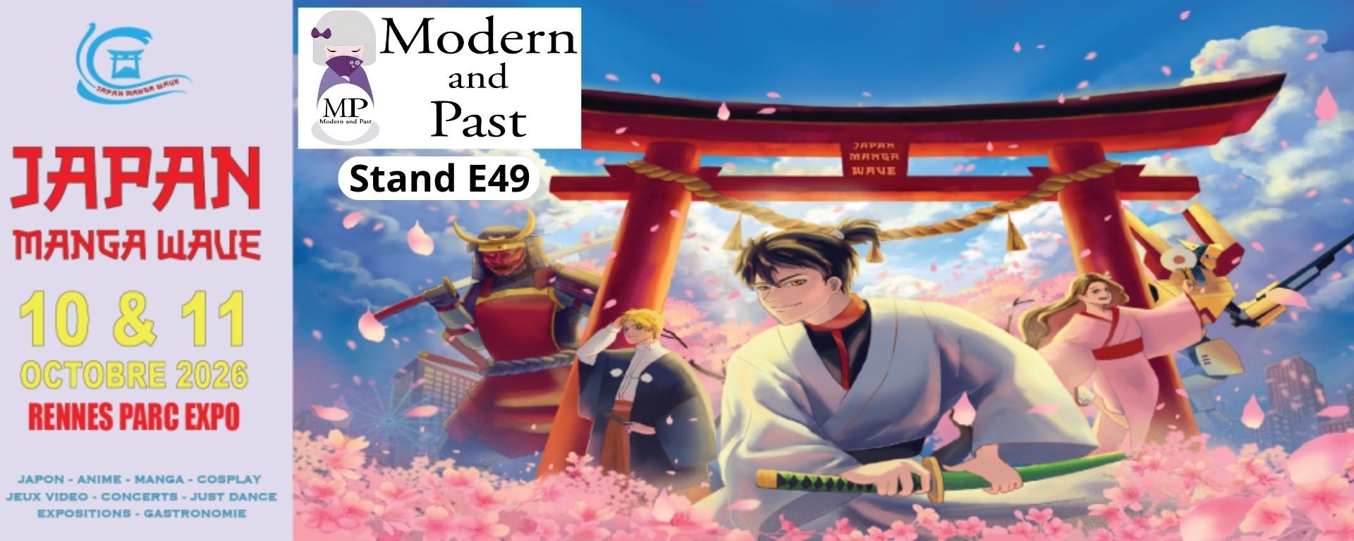 Modern and Past à la Japan Manga Wave Rennes 2026 stand E49