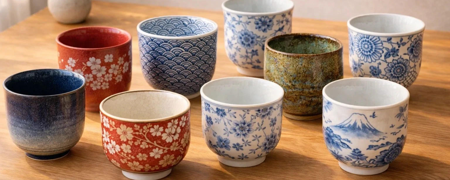Tasses japonaises raffinées pour thé et infusion chez Modern and Past
