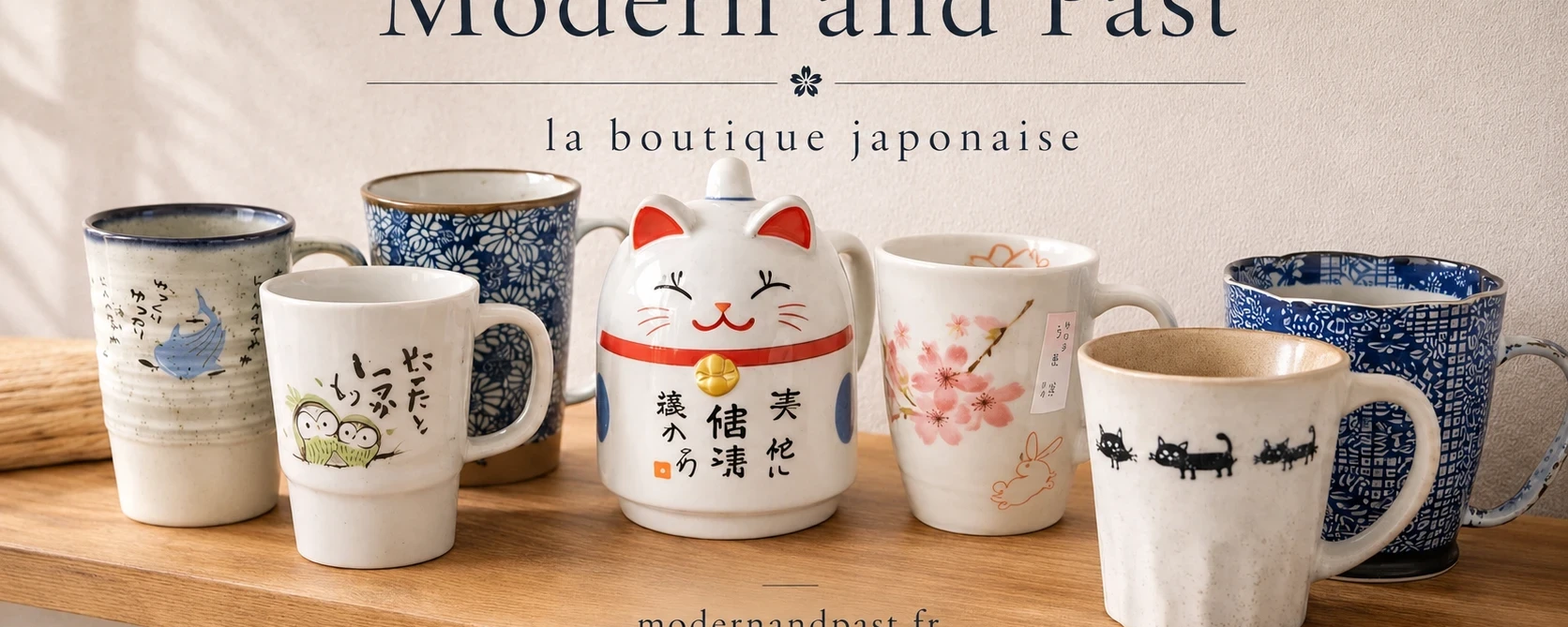 Mugs japonais en porcelaine et en grès chez Modern and Past