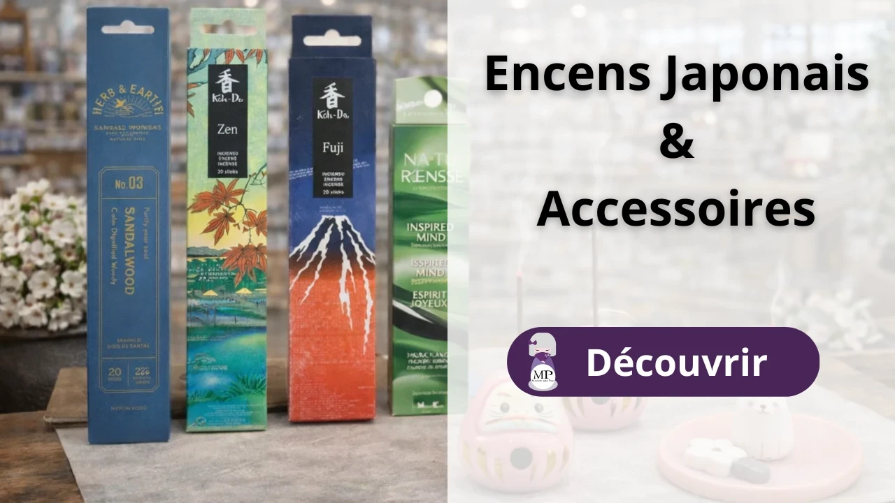 Encens japonais et accessoires disponibles chez Modern and Past
