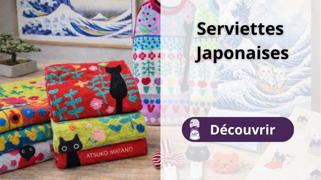 Serviettes japonaises en coton 