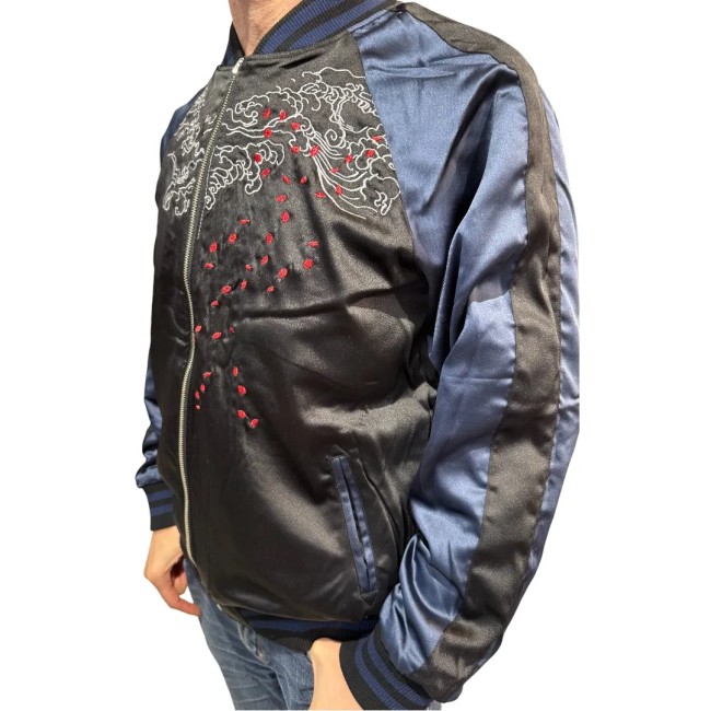 Veste Sukajan Dragons – Côté Dragon Unique Veste Sukajan réversible dragon unique – broderie japonaise