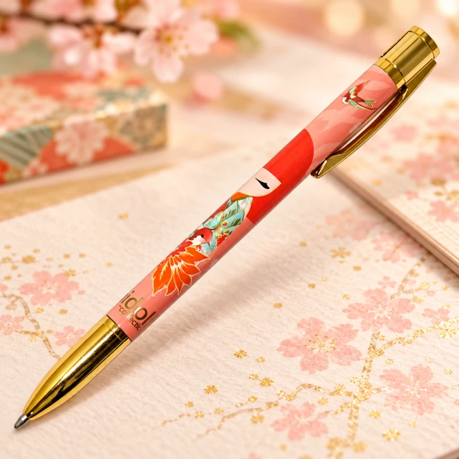 Stylo à bille Kimmidoll Hiyori – Encre noire