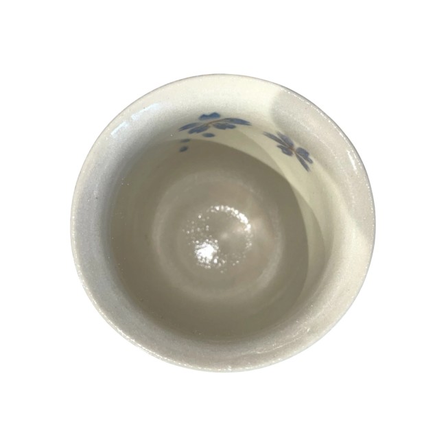 Tasse à thé japonaise en porcelaine Mino Yaki fleurs de Sakura