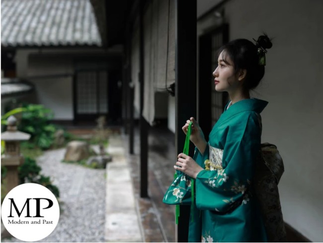 kimono japonais femme vert motifs fleurs kimono traditionnel japonais femme vert motifs fleurs