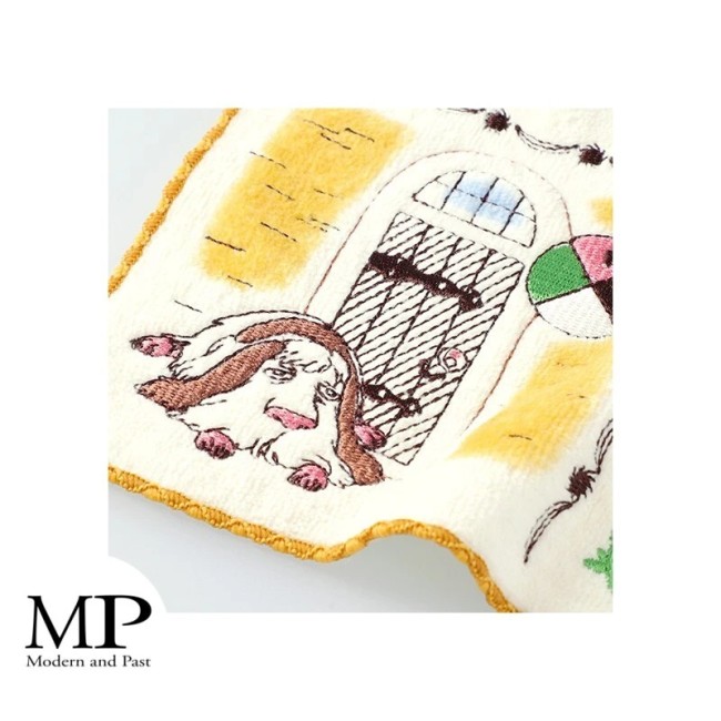 Mini serviette Château Ambulant 25×25 cm mini serviette habitants du Château Ambulant