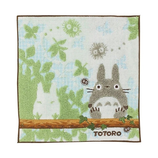 mini serviette Totoro sur la branche 25 cm officielle Studio Ghibli