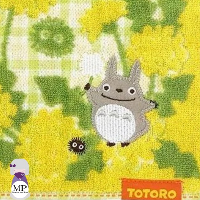 Mini serviette coton Totoro jaune – Le préféré de la forêt – Studio Ghibli