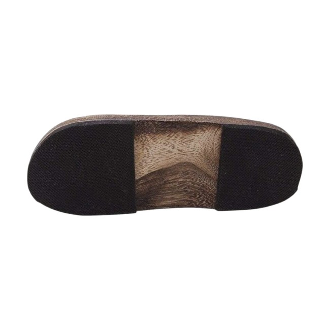 Geta japonaises en bois motif Seigaiha Geta japonaises arrondies motif Seigaiha