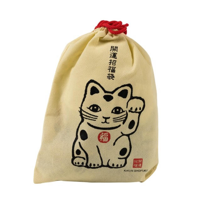 Bourse japonaise Maneki Neko Shofoku en coton