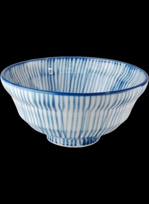 Bol japonais avec couvercle – Motifs Hakeme – Fabriqué au Japon Bol japonais avec couvercle Hakeme bleu et blanc fabriqué au Japon