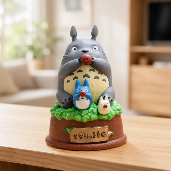 Grande statue musicale Totoro à l’ocarina Studio Ghibli Modern and Past