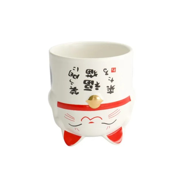 Mug Maneki Neko bleu – céramique japonaise kawaii Mug japonais Maneki Neko bleu – céramique kawaii 350 ml