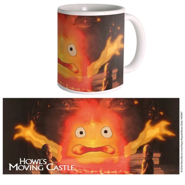 Mug Calcifer – Le Château Ambulant – 340 ml Mug Calcifer Le Château Ambulant officiel Studio Ghibli