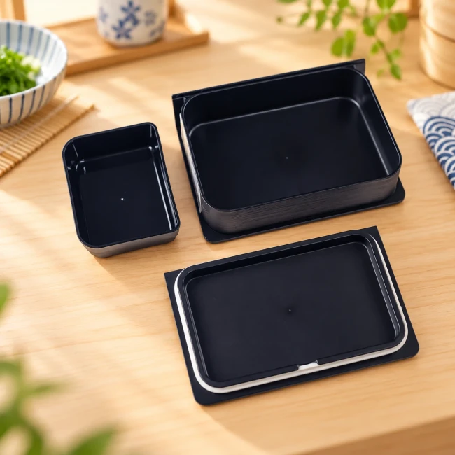 Bento japonais Hokusai Book Bento 650 ml - Modern and Past Bento Book Hokusai Vague de Kanagawa et Fuji Hakoya - Modern and Past