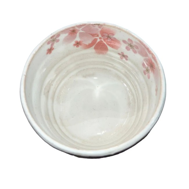 Bol à Thé Kohiki Maizakura – Faïence Japonaise Bol à thé japonais Kohiki Maizakura en faïence, rose