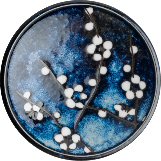 coupelle japonaise hana bleu motif sakura