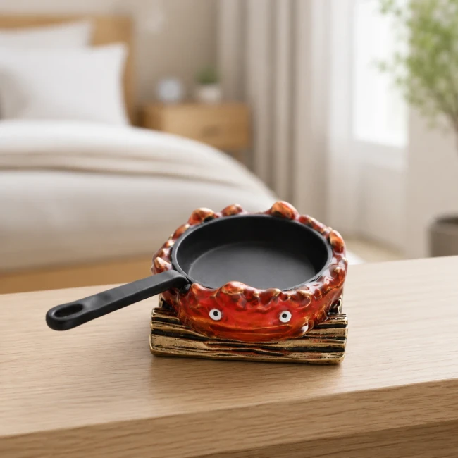 Plateau à bijoux Calcifer Studio Ghibli avec petite poêle noire - Modern and Past