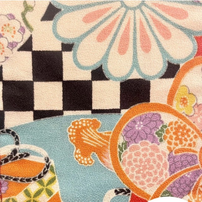 Obi - Ceinture japonaise en coton - pastel - motifs patchwork de fleurs - boutique japonaise - kimono | Modern and Past à Brest Obi - Ceinture japonaise en coton - pastel - motifs patchwork de fleurs - boutique japonaise - kimono | Modern and Past à Brest