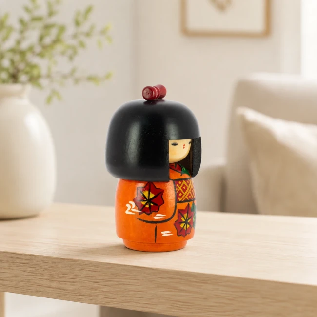 Poupée Kokeshi Momiji japonaise - Modern and Past