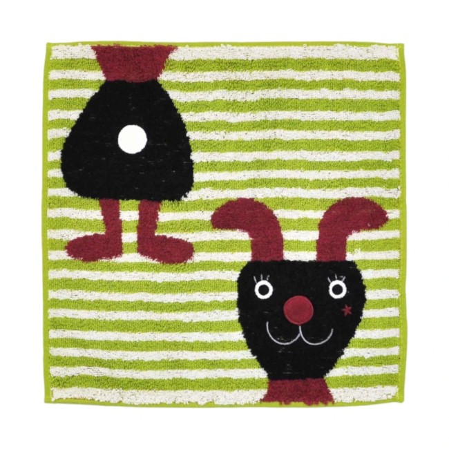 Mini serviette japonaise Bunny ST couleur vert – Atsuko Matano mini serviette japonaise Bunny ST verte Atsuko Matano