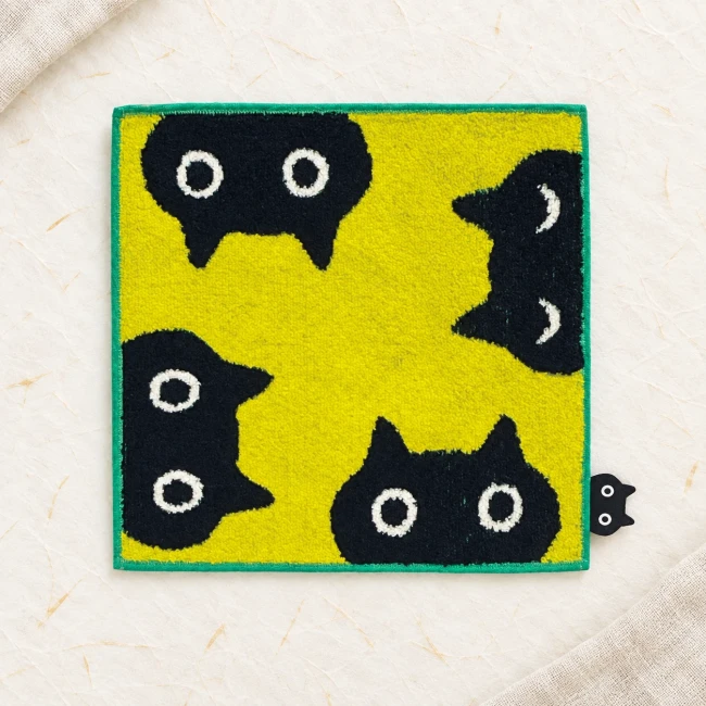 Mini serviette 4 Mémé jaune Atsuko Matano - Modern and Past Mini serviette japonaise 4 Mémé jaune Atsuko Matano - Modern and Past