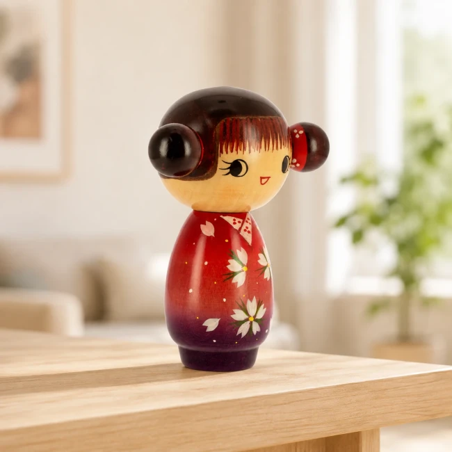 Poupée Kokeshi Uraraka japonaise 13,5 cm - Modern and Past