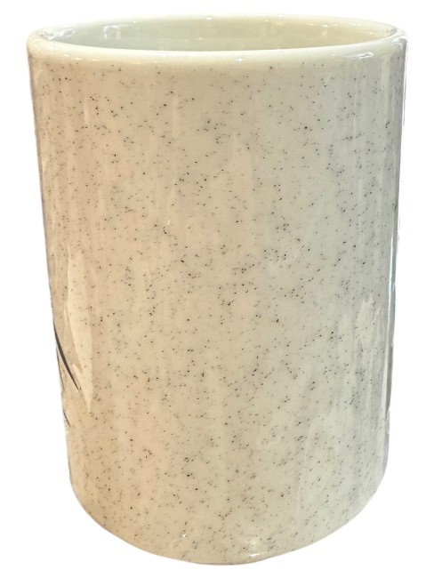 Tasse japonaise en porcelaine blanche motif bambou vert fabriquée au Japon