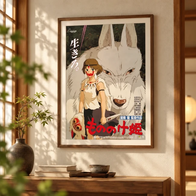 Chemise A4 affiche Princesse Mononoké Studio Ghibli - Modern and Past