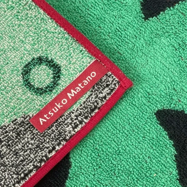Mini serviette 4 Mémé vert Atsuko Matano - Modern and Past Mini serviette japonaise 4 Mémé vert Atsuko Matano - Modern and Past
