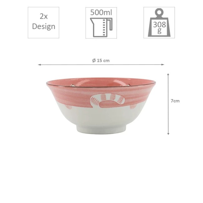 bol japonais chat neko rose kawaii porcelaine tokyo design
