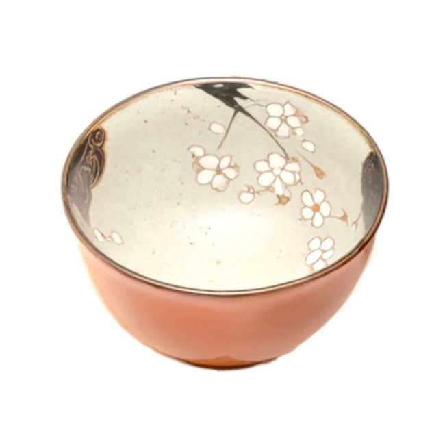 Bol à thé japonais Arita Shumaki Shunju – Modern and Past bol à thé japonais Arita Shumaki Shunju rouge et blanc motifs fleurs