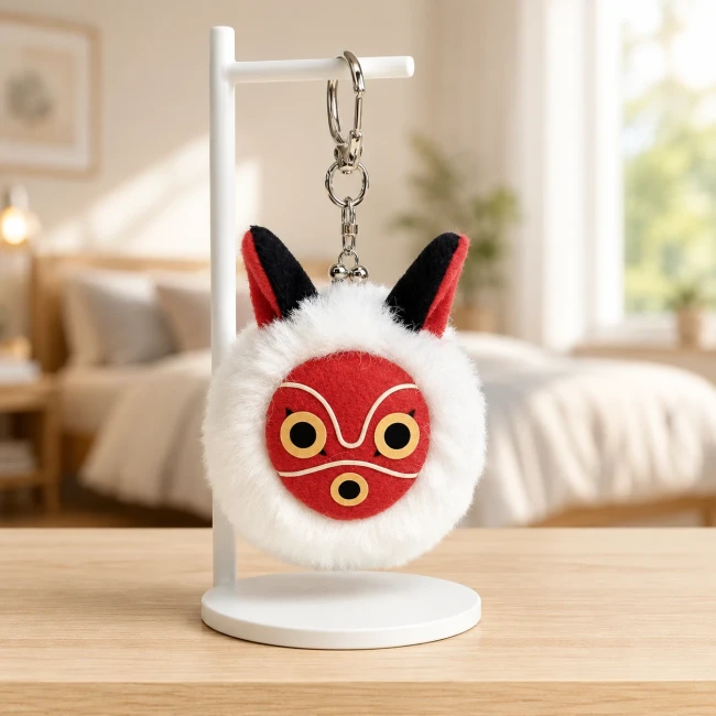 Mini porte-monnaie Funwari masque de San Princesse Mononoké Studio Ghibli Modern and Past