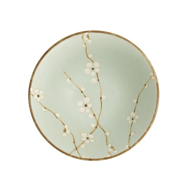 Bol ramen Vert Soshun en céramique – Modern and Past bol japonais ramen Vert Soshun en céramique avec fleurs de cerisier